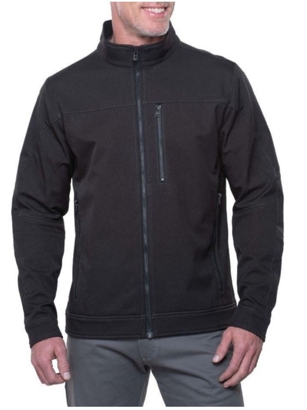 KUHL IMPAKT Soft Shell Full Zip Wind and Water-Resistant Lined Jacket Men's Sz S